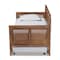 Baxton Studio Toveli Ash Walnut Wood and Synthetic Rattan Daybed with Trundle 159-9848-10648 - alternate 7